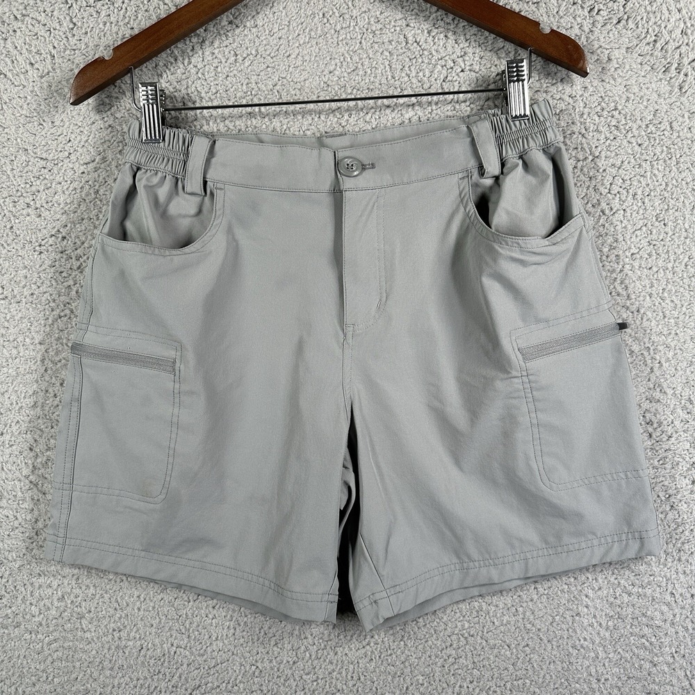 Willit Women's Hiking Cargo Shorts Stretch Golf Shorts UPF 50 Gray M Athletic